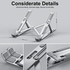 Foldable Aluminum Laptop Stand