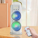 Dual Turbo Air Cooler Fan with Remote Control