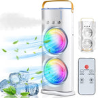 Dual Turbo Air Cooler Fan with Remote Control